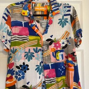 Jams World Multicolor Abstract Shirt